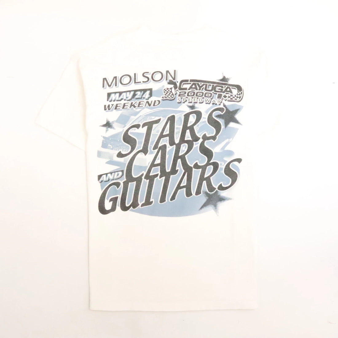 Vintage Molson Rock N Race T-Shirt Size Large Double Sided
