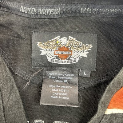 Harley Davidson Motorcycles V-Neck Sweatshirt Size Large Biker