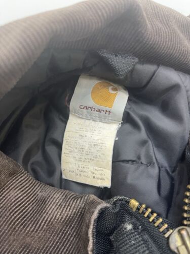 Carhartt Arctic Canvas Work Jacket Size XL Black