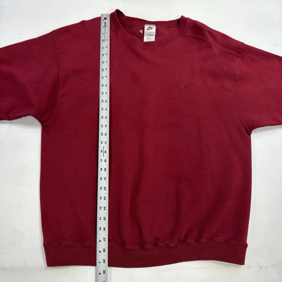Vintage Nike Sweatshirt Size Large Red Embroidered Swoosh