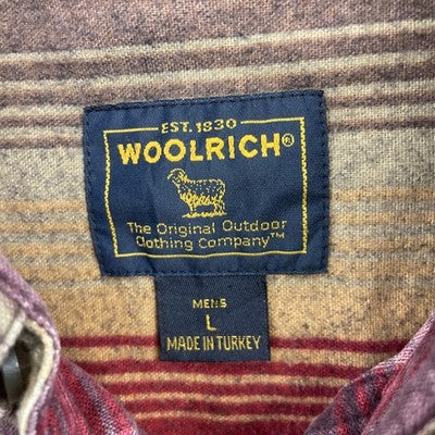 Vintage Woolrich Button Up Shirt Size Large Striped