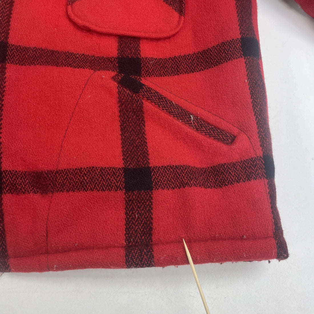 Vintage Monterey Club Wool Coat Jacket Size Large Plaid