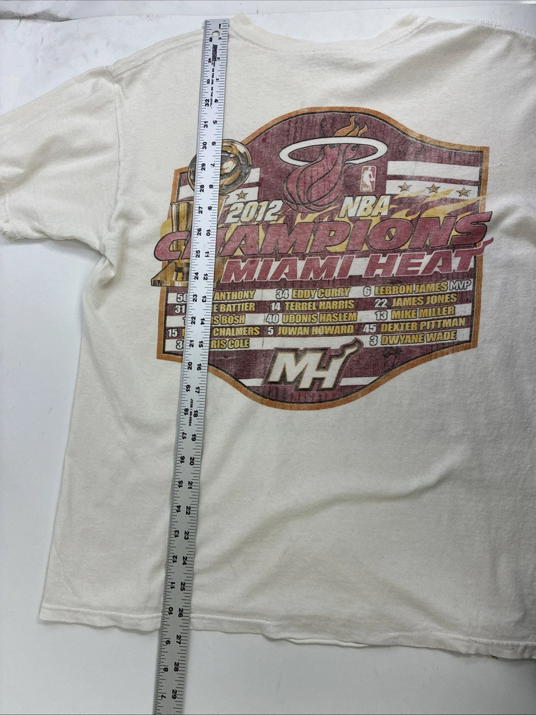Miami Heat 2012 NBA Champs T-Shirt Size Medium