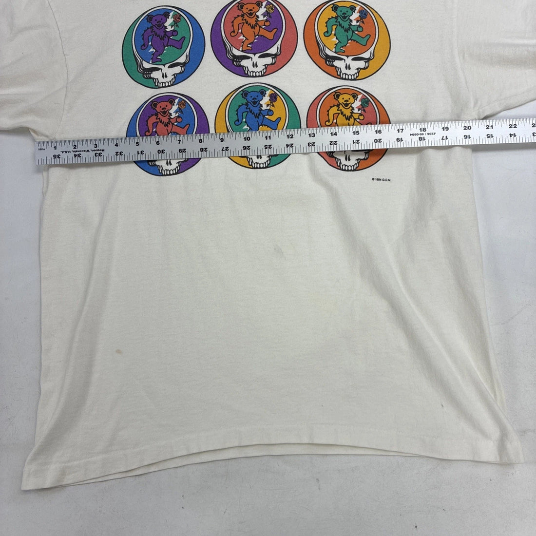 Vintage Grateful Dead Bear Skull T-Shirt Size Large 1994 90s