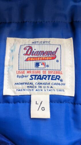 Vintage Toronto Blue Jays Starter Bomber Jacket Large Diamond Collection MLB