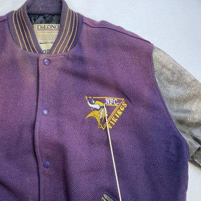 Vintage Minnesota Vikings DeLong Wool Varsity Jacket Size 2XL NFL