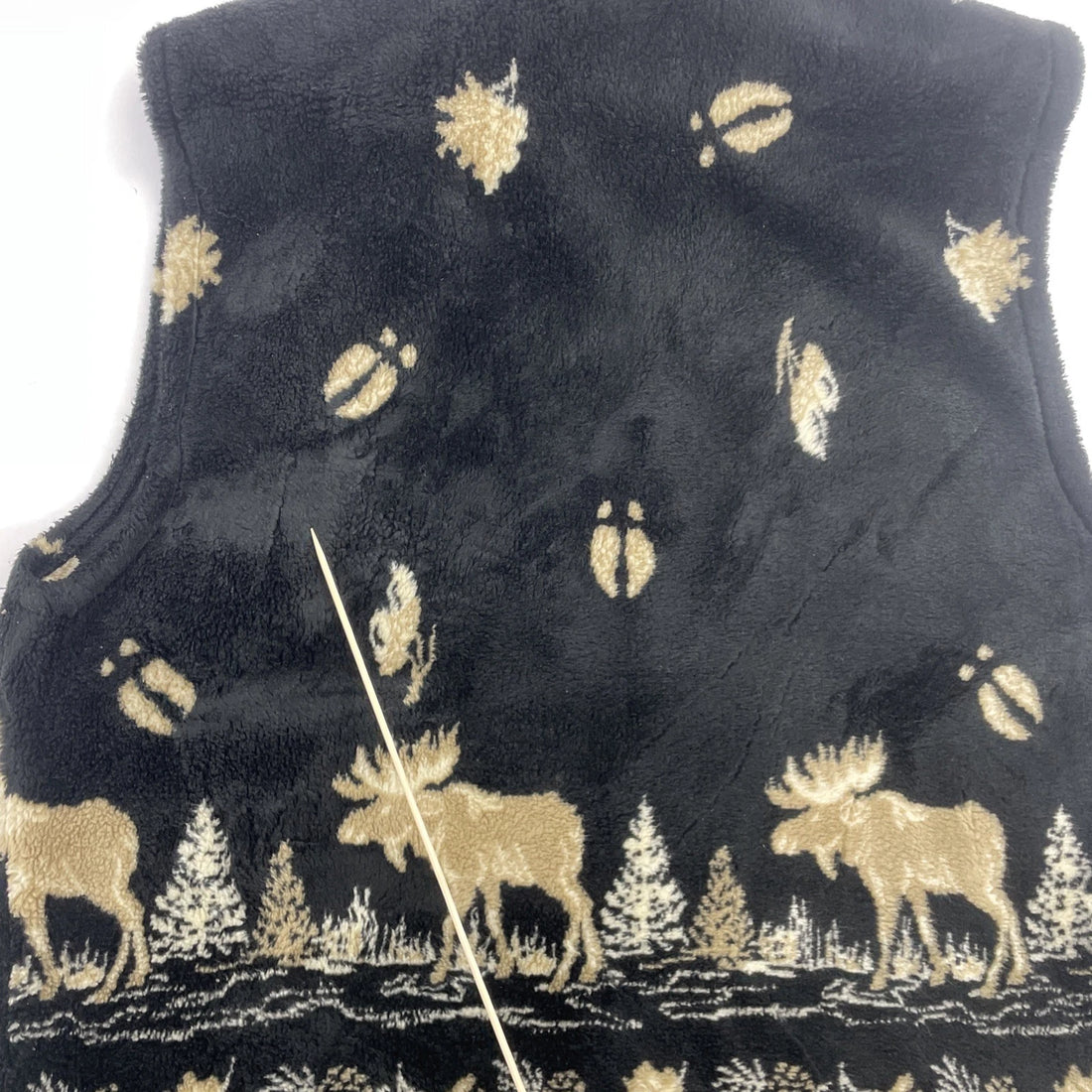 Vintage Moose Fleece Vest jacket Size Small