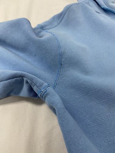 Vintage Nike Middle Swoosh Sweatshirt Hoodie Size Large Blue Embroidered Swoosh