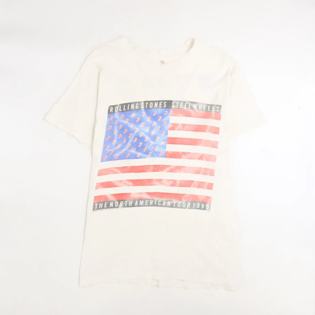 Vintage The Rolling Stones Steel Wheels North American Tour Music T-Shirt XL 1989