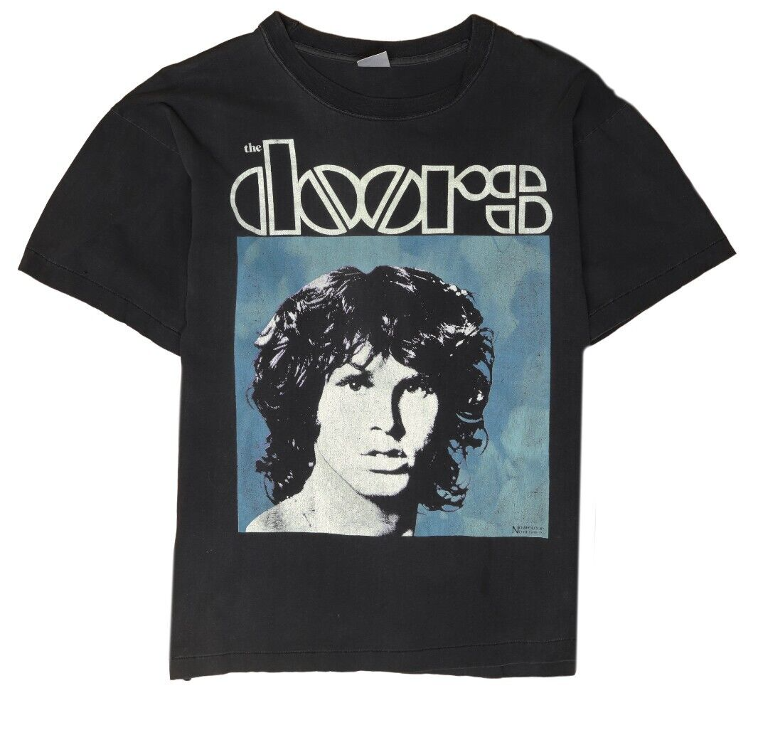 Vintage The Doors Jim Morrison T-Shirt Size XL Band Tee 90s