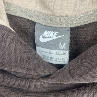 Nike Sweatshirt Hoodie Size Medium Brown Spell Out