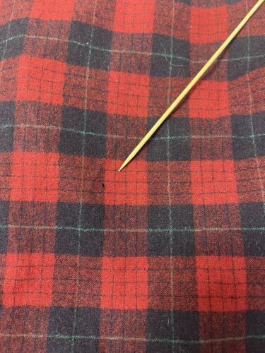 Vintage Pendleton Wool Blazer Coat Jacket Size Large Red Plaid Satin Lined
