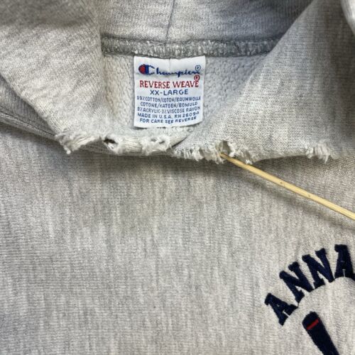 Vintage Annapolis Rowing Champion Reverse Weave Sweatshirt Hoodie Size 2XL 90s