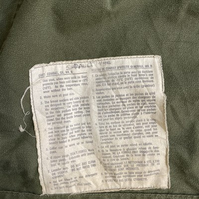 Vintage Confection Frontenac Combat MK II OG 107 Military Jacket 6 Large 1988
