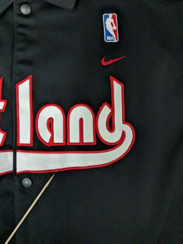 Vintage Portland Trail Blazers Nike Warm Up Shooting Jersey Size XL Black NBA