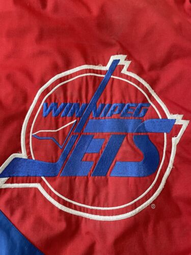 Vintage Winnipeg Jets Puffer Jacket Size Large NHL