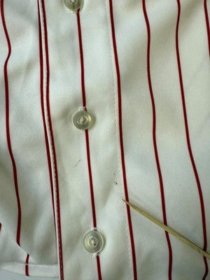 Vintage Philadelphia Phillies Pat Burrell Majestic Jersey Size XL Pinstripe MLB