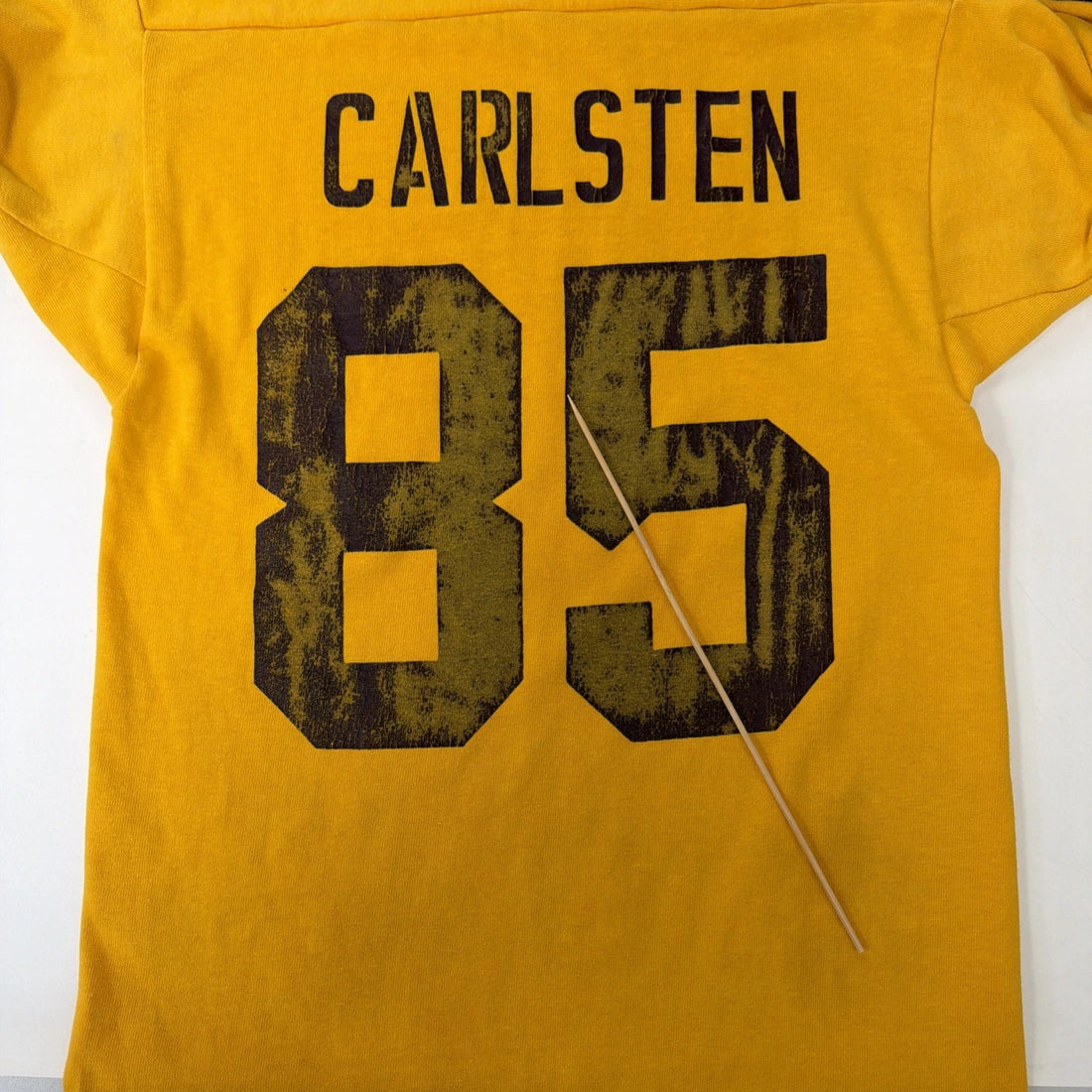 Vintage Harding Russell Athletic Raglan T-Shirt Size Medium Yellow 70s