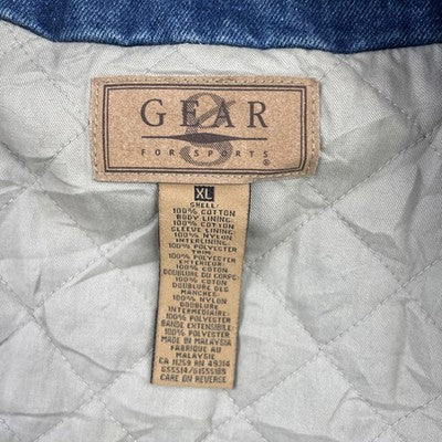 Vintage Pepsi Denim Bomber Jacket Size XL