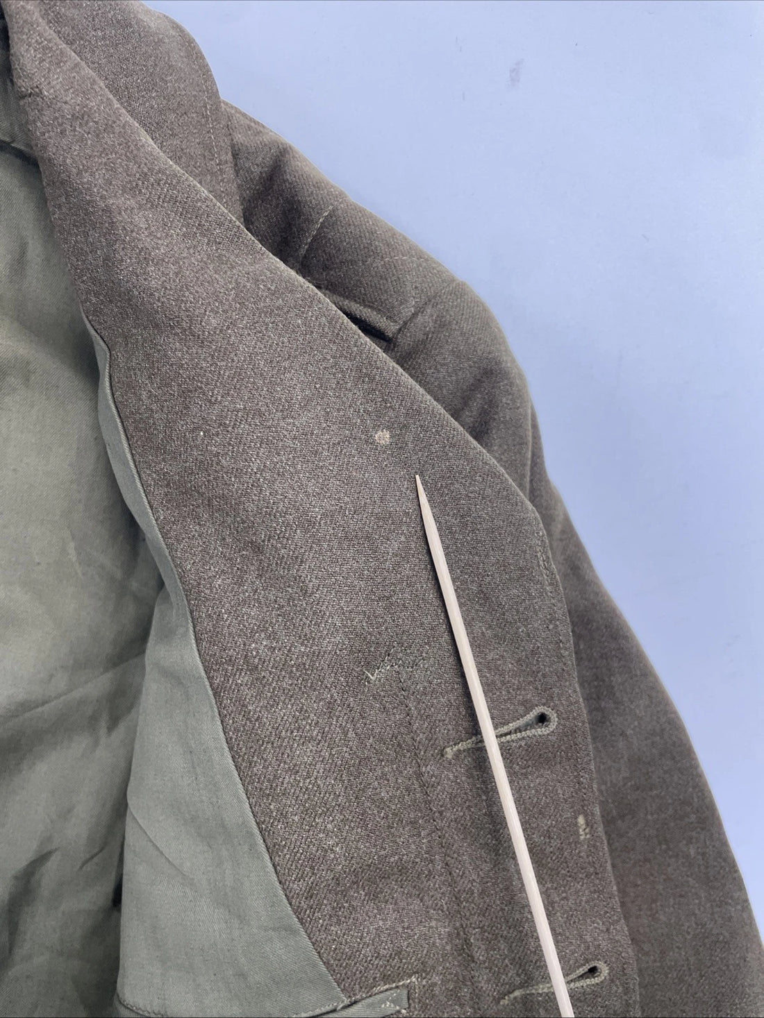 Vintage Military Army Wool Coat Jacket Size 34R O.D. Jules Segal & Co. 1946 40s