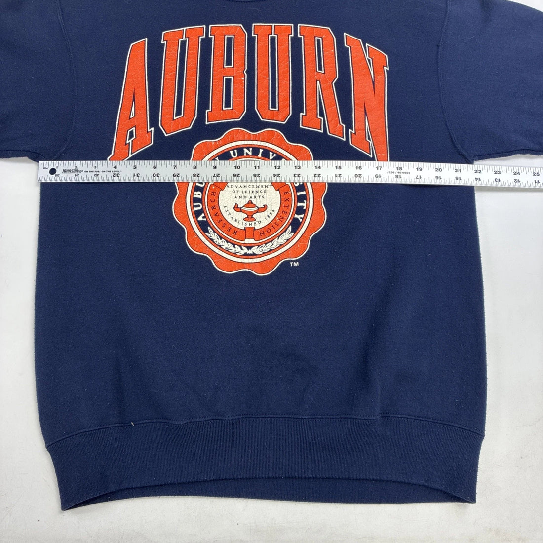 Vintage Auburn University Crest Crewneck Sweatshirt Size Large 90s NCAA