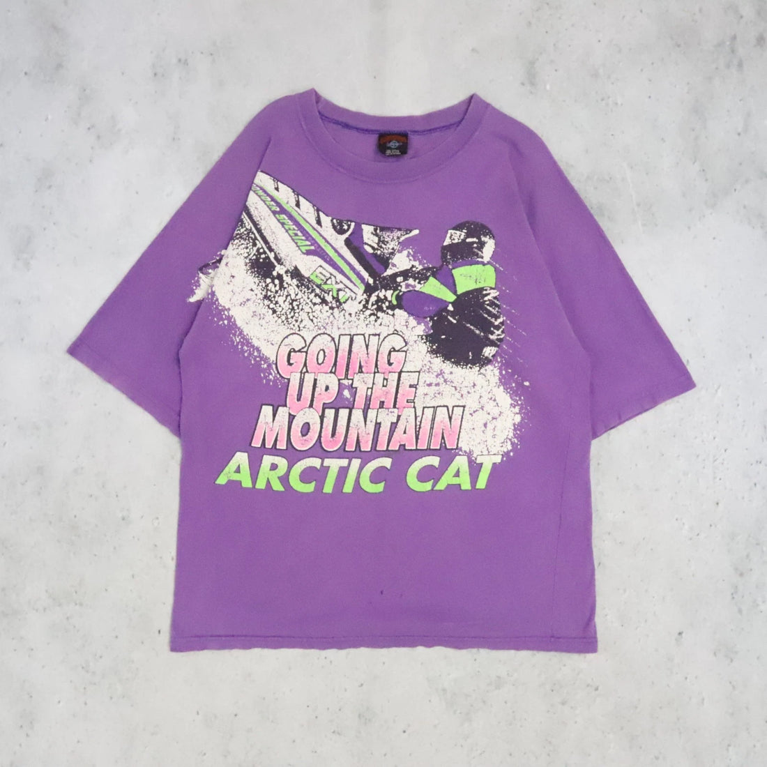 Vintage Arctic Cat Snowmobile Racing T-Shirt Size Large
