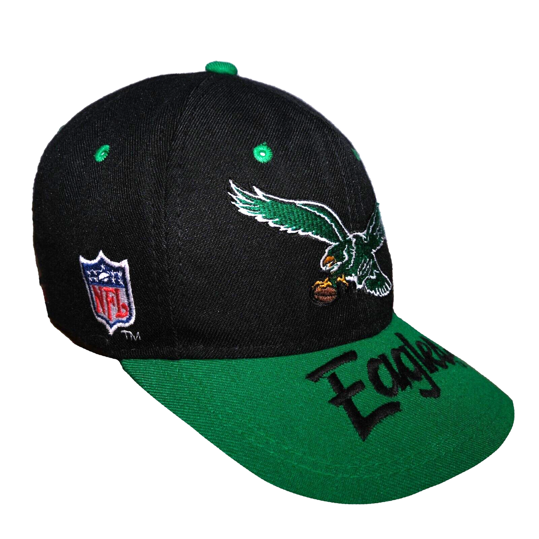 Vintage 90s Corduroy Philadelphia Eagles NFL Strapback Hat 