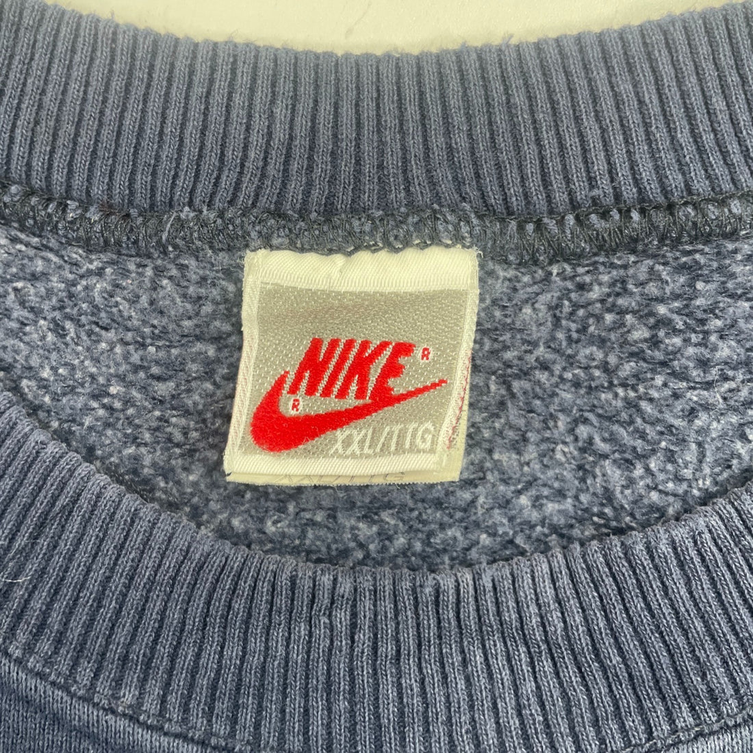Vintage Nike Swoosh Crewneck Sweatshirt Size 2XL Blue 80s 90s
