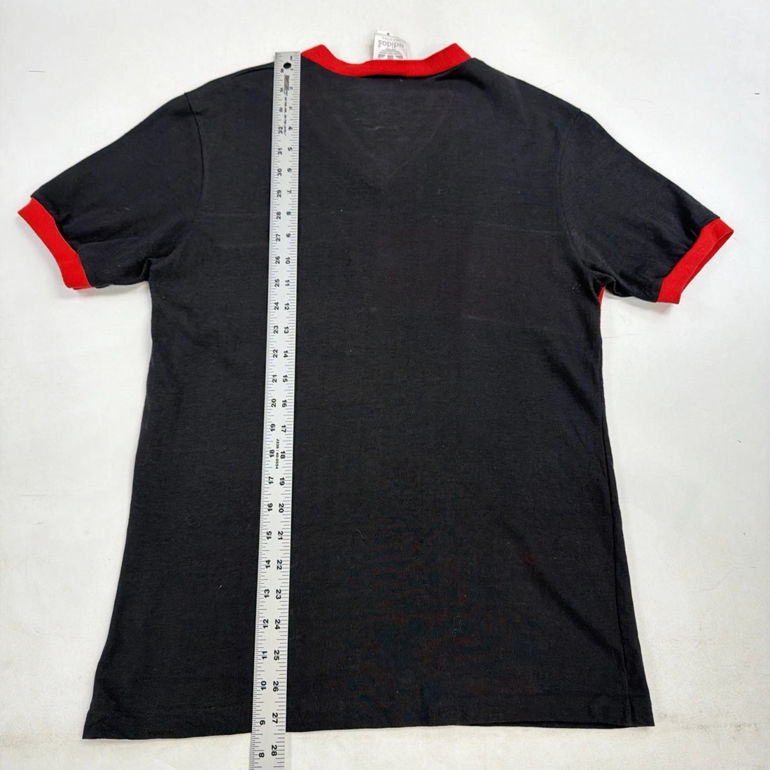 Vintage Adidas Trefoil V-Neck T-Shirt Size Medium