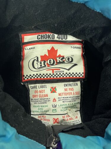 Vintage Choko 400 Snogear Snowmobile Racing Puffer Jacket Size XL Insulated