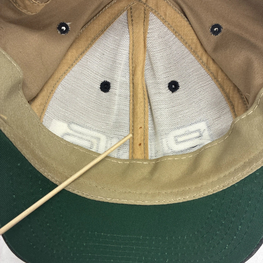 Vintage Ping Golf Two Tone Adjustable Hat Cap OSFA Leather Strap