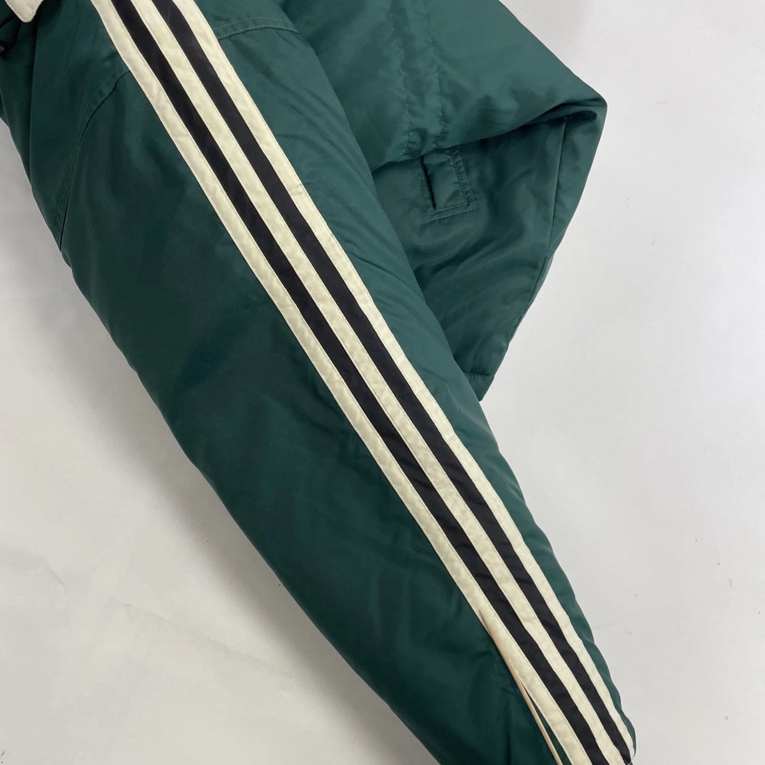 Vintage Adidas Puffer Parka Coat Jacket Size Large Green Insulated