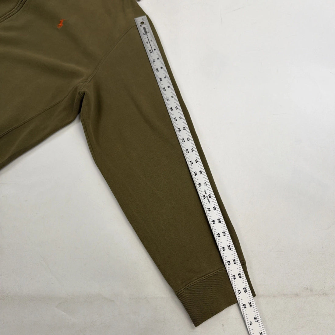 Vintage Polo Ralph Lauren Full Zip Sweatshirt Hoodie Size Medium XL Green