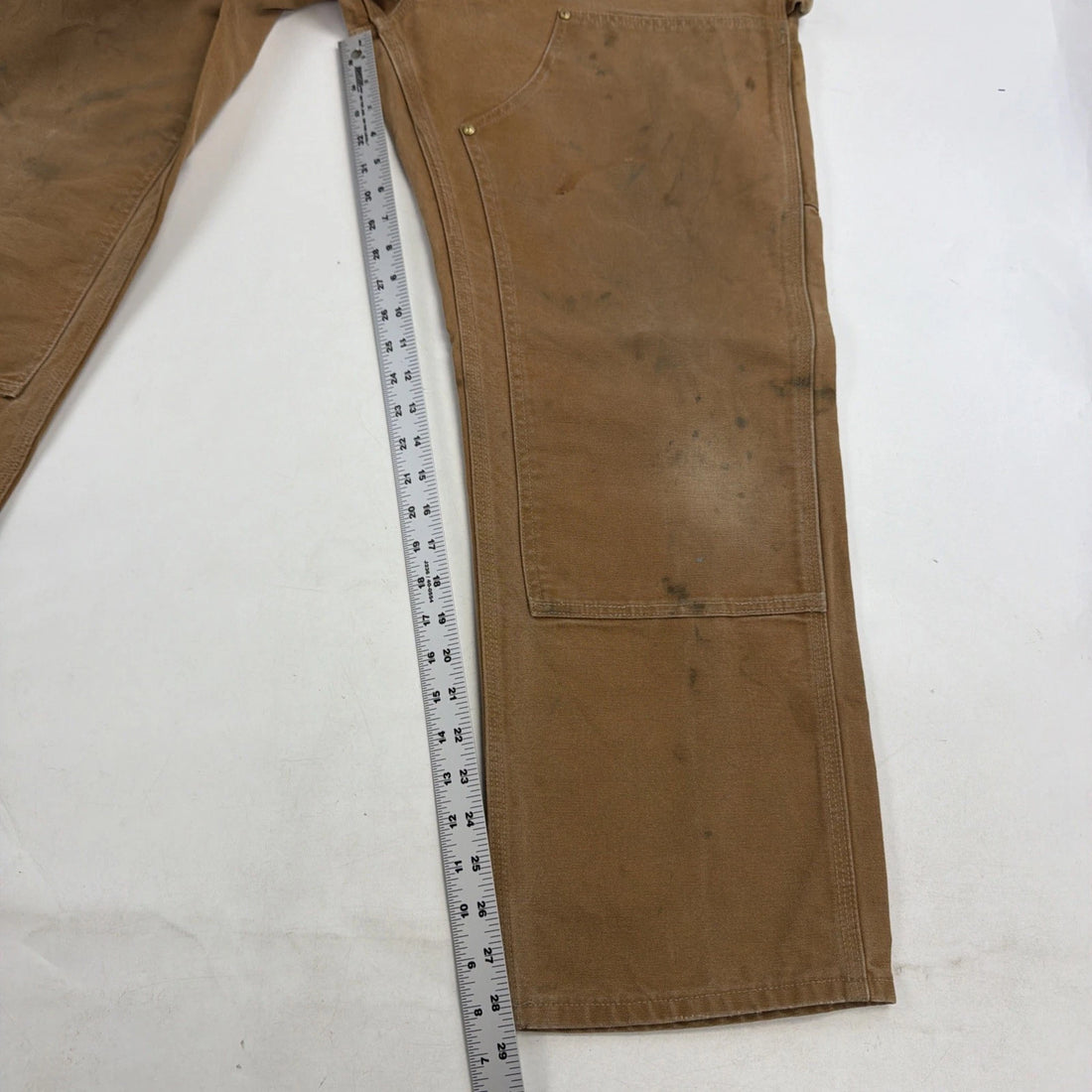 Carhartt Canvas Double Knee Carpenter Work Pants Size 36 X 30 B01 BRN