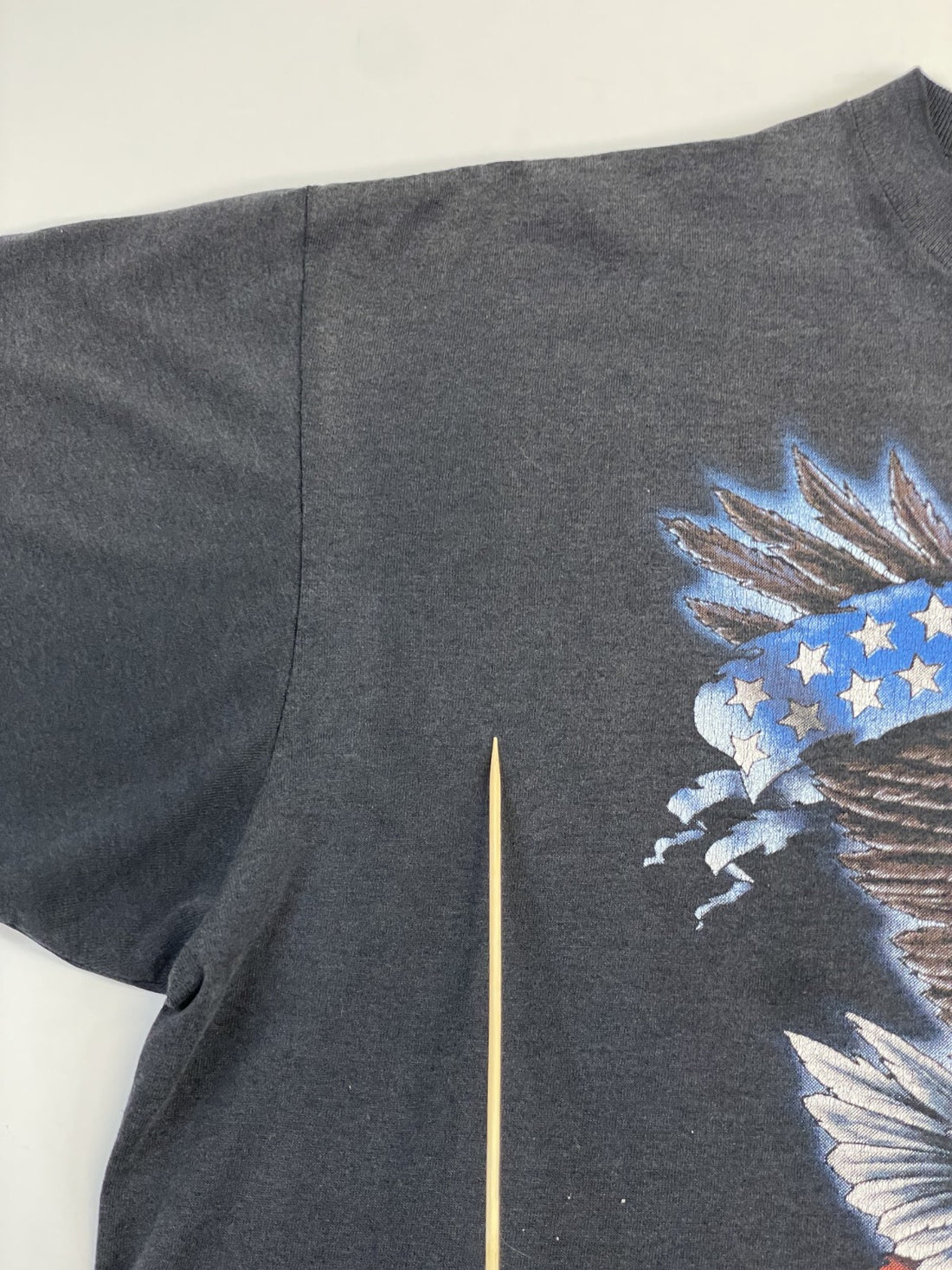 Vintage American Biker Eagle USA Flag T-Shirt Size XL 1992 90s