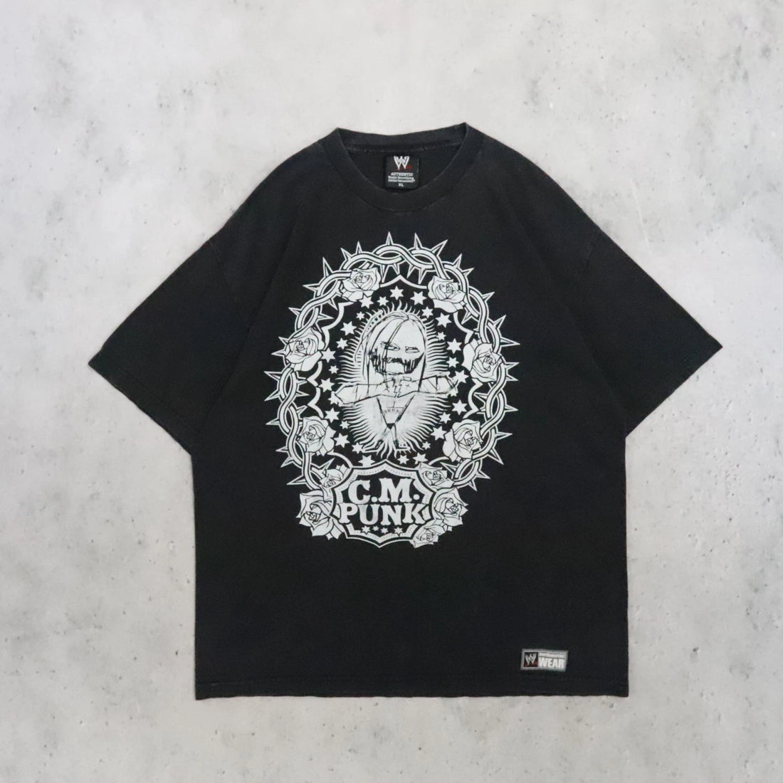 CM Punk Straight Edge Society Wrestling T-Shirt Size XL WWE