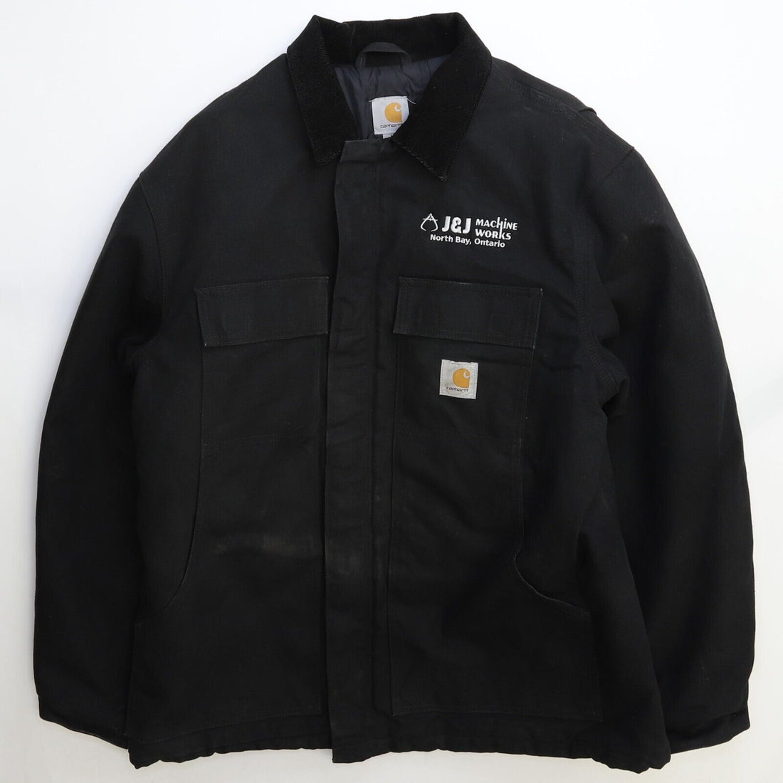 Carhartt Canvas Arctic Work Jacket Size Large Black