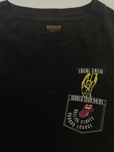 Vintage Rolling Stones Voodoo Lounge Local Crew Brockum T-Shirt XL 199 –  Throwback Vault