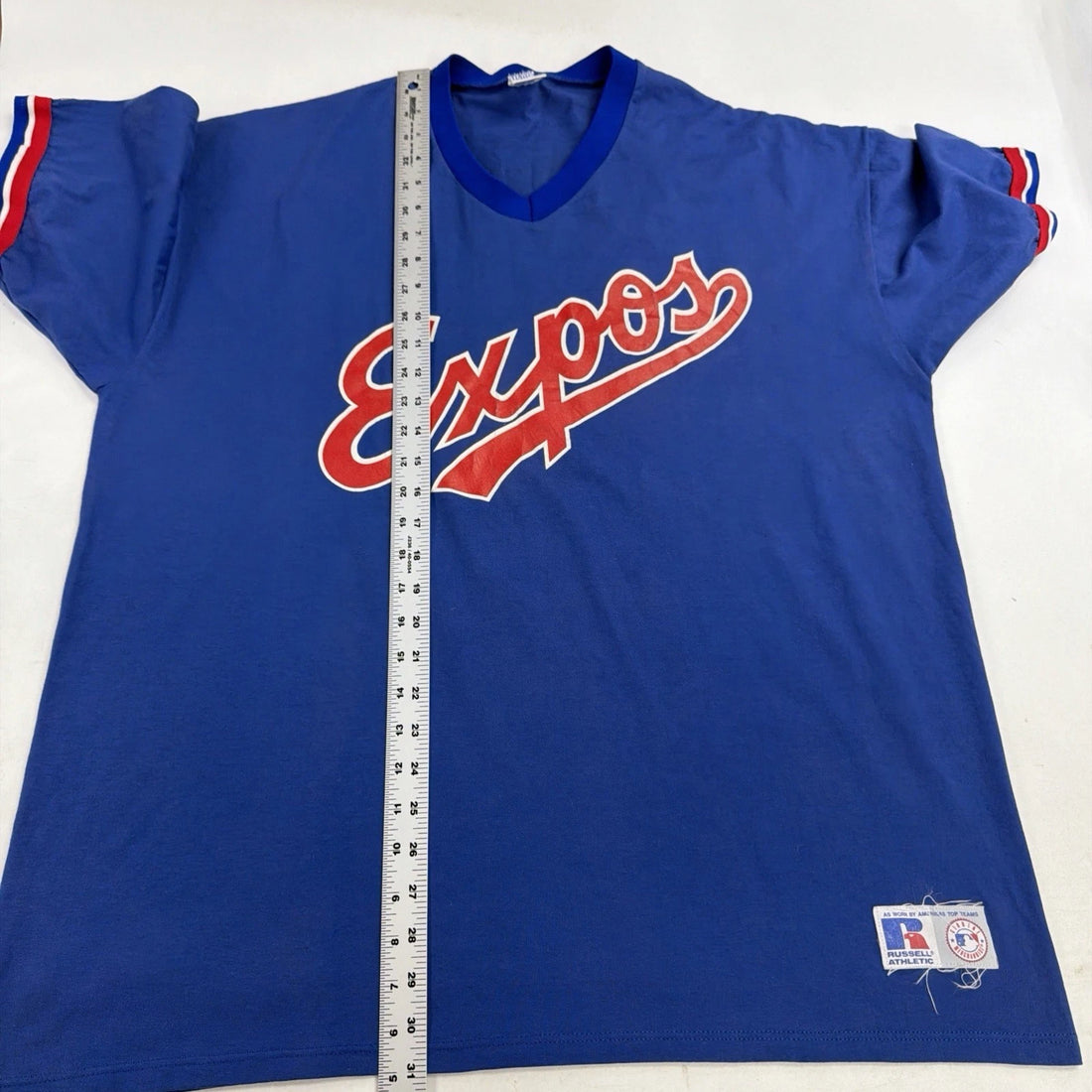 Vintage Montreal Expos Russell Athletic T-Shirt Size 2XL 90s MLB