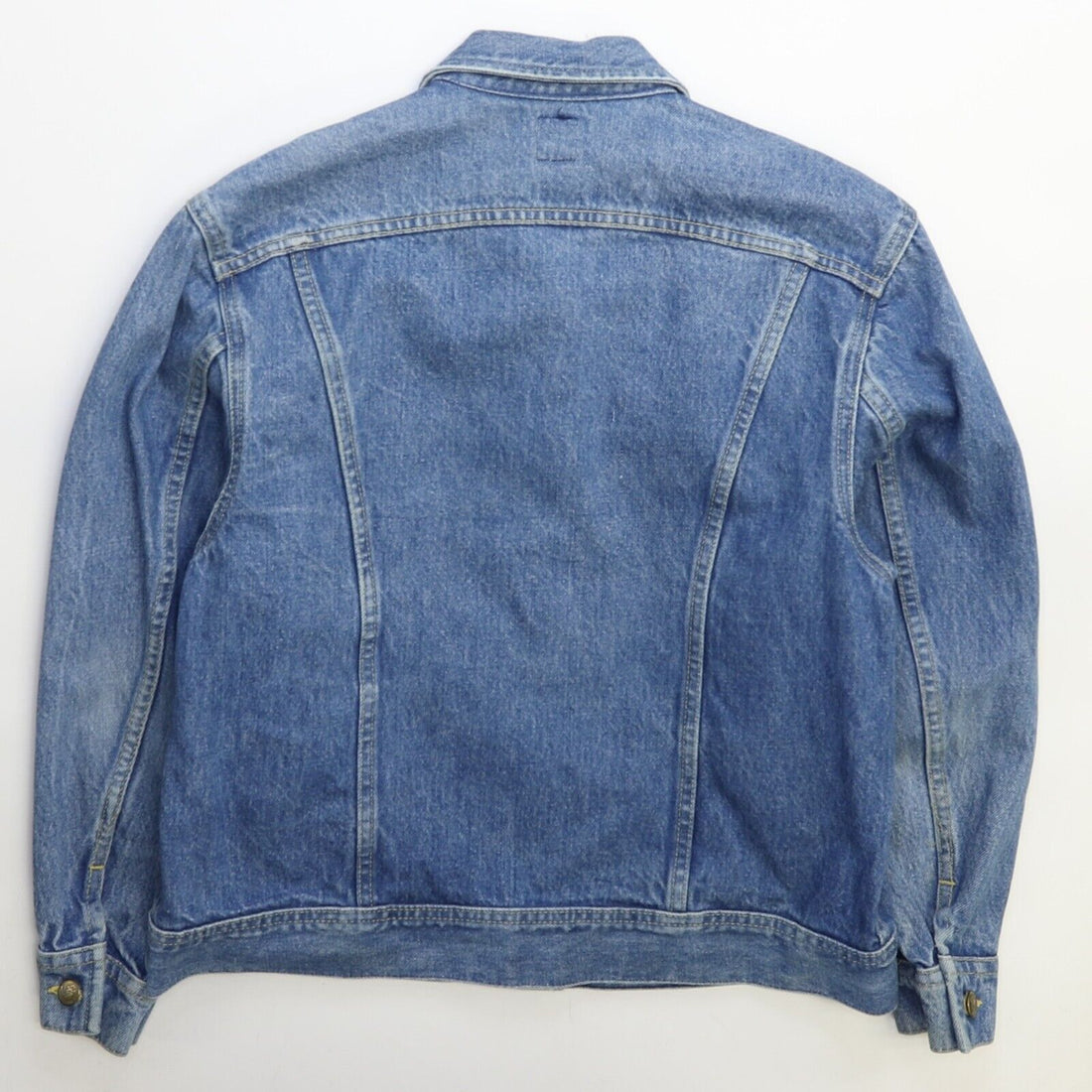 Vintage Lee PATD-153438 Denim Trucker Jacket Size Small Blue 70s