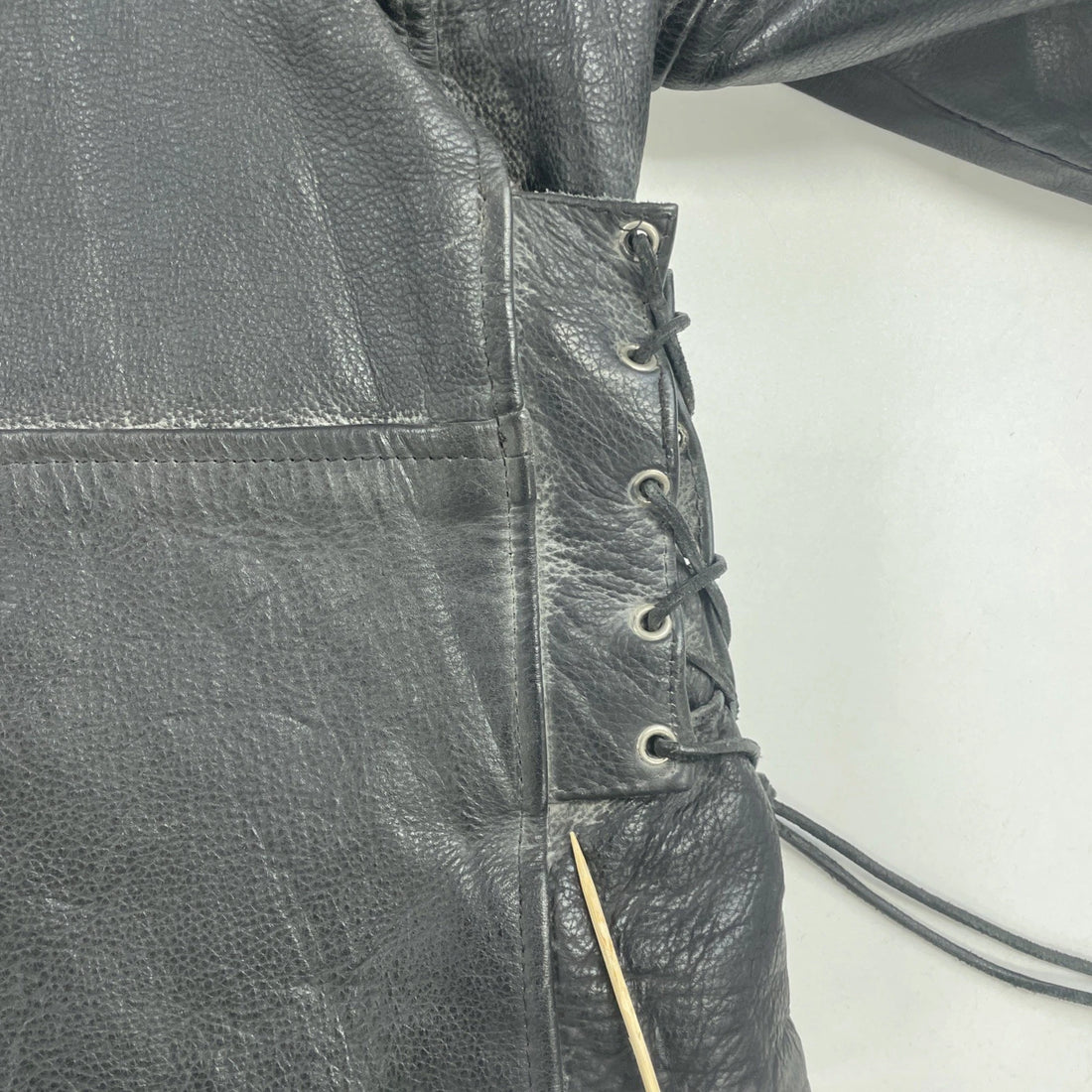 Interstate Leather Classic Motorcycle Jacket Size 44 Black