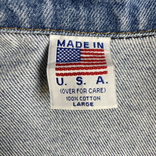 Vintage Polska Denim Trucker Jacket Size Large Blue