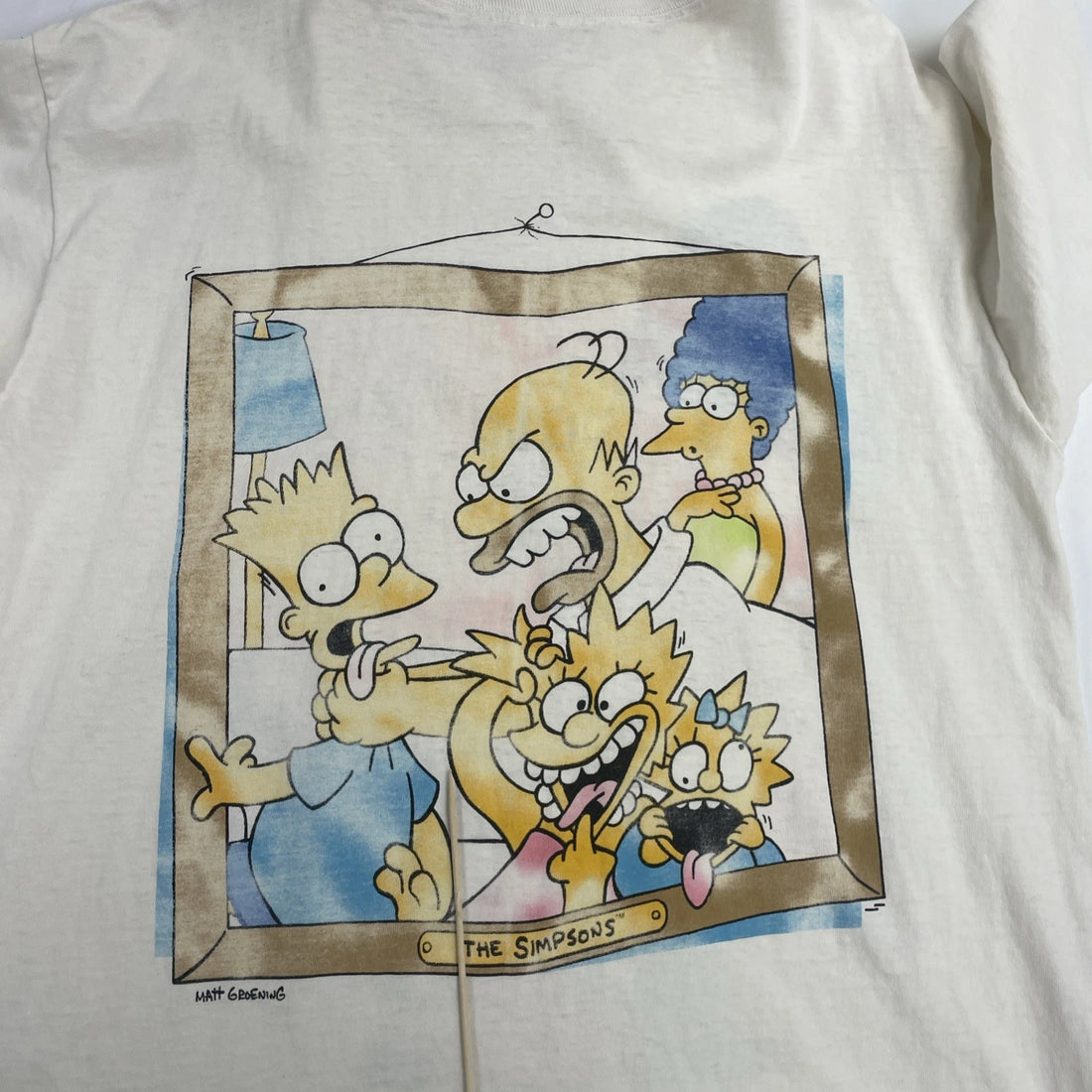 Vintage The Simpsons Say Cheese T-Shirt Size Large 1989 80s