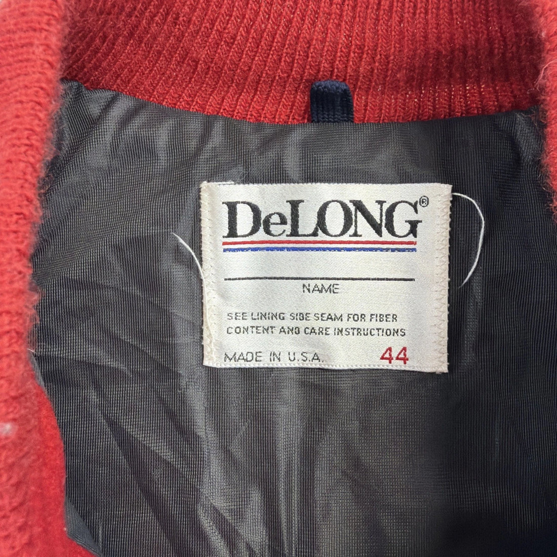 Vintage Marching Band DeLong Leather Wool Varsity Letterman Jacket Size 44
