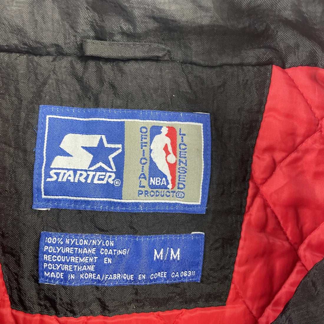 Vintage Chicago Bulls Starter Puffer Jacket Size Medium NBA