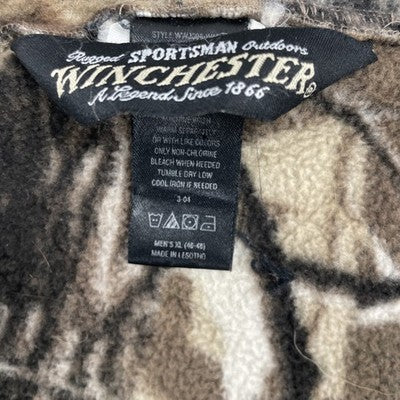 Winchester Tree Camo Full Zip Fleece Jacket Size XL