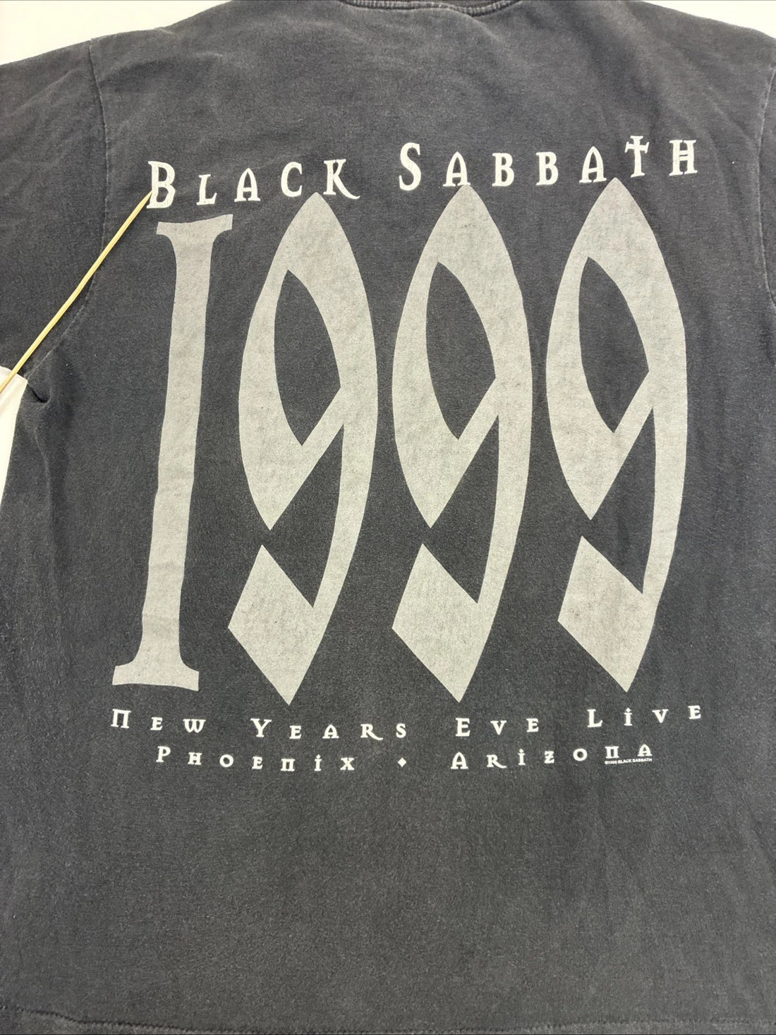 Vintage Black Sabbath New Years Eve Live Band T-Shirt Size Large 1999 90s