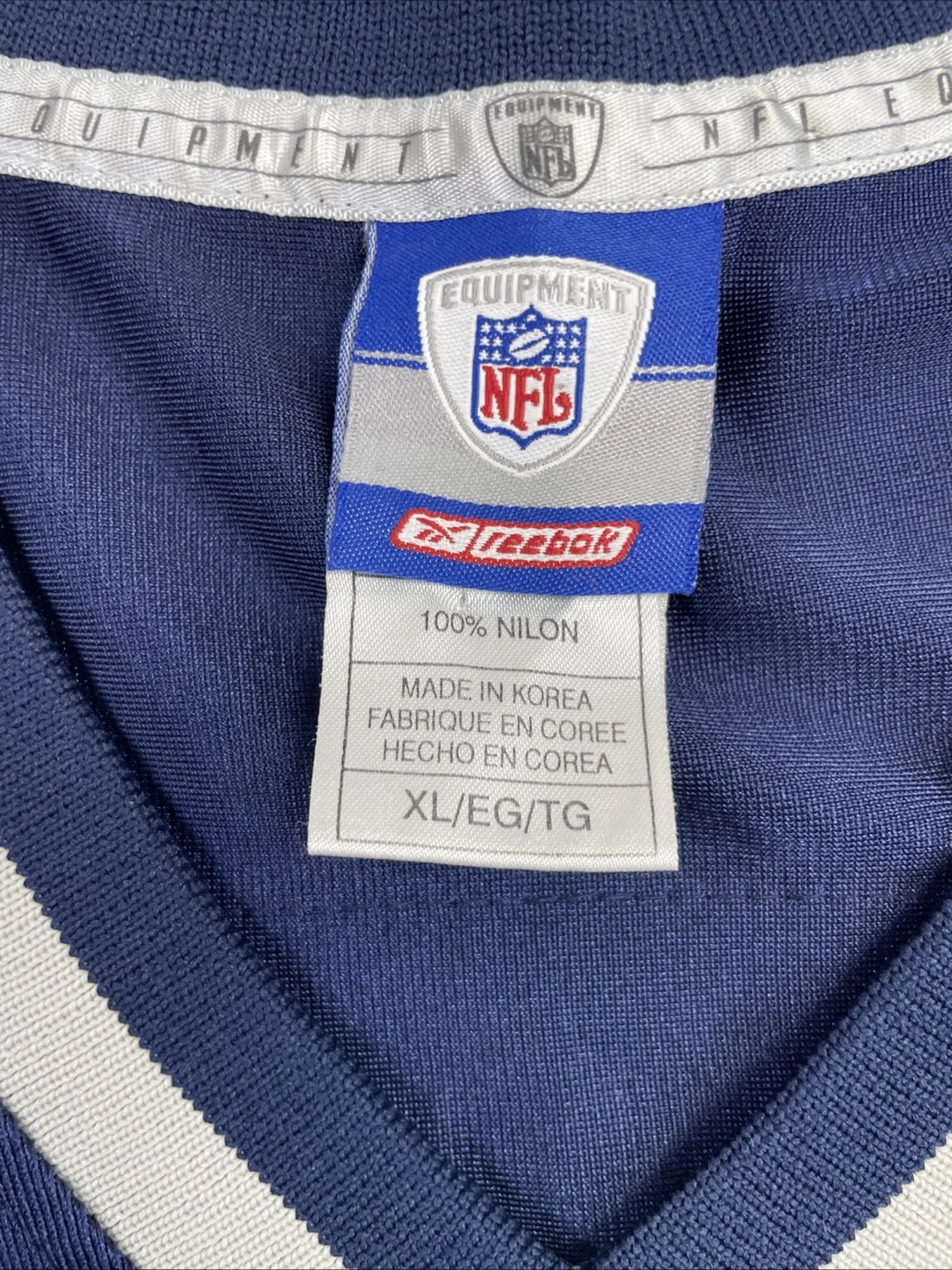 Vintage Bethel Johnson New England Patriots Reebok Jersey Size XL NFL