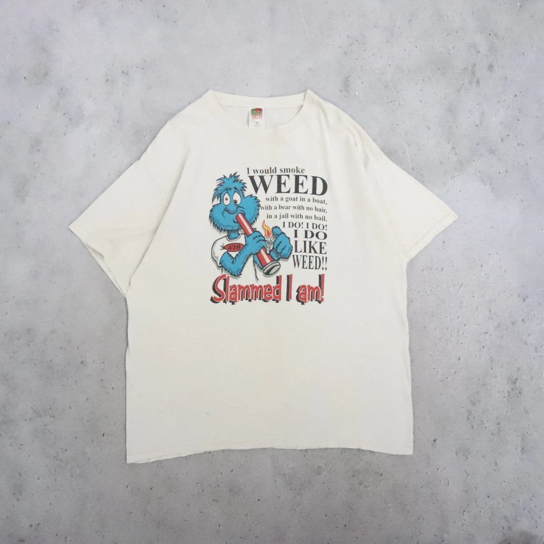 Vintage Weed Slammed I Am T-Shirt Size XL