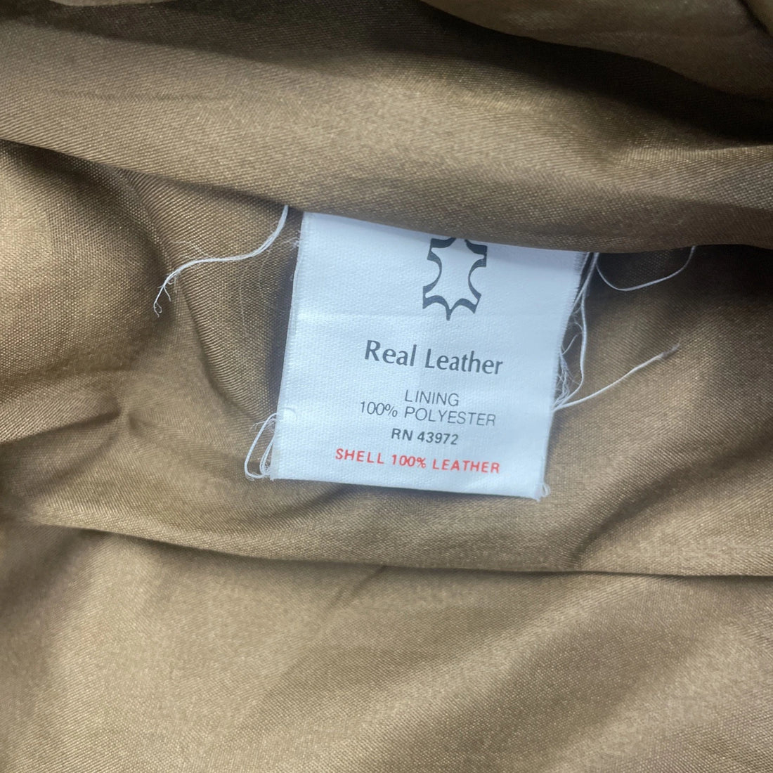 Vintage Leather Bomber Jacket Size XL Brown